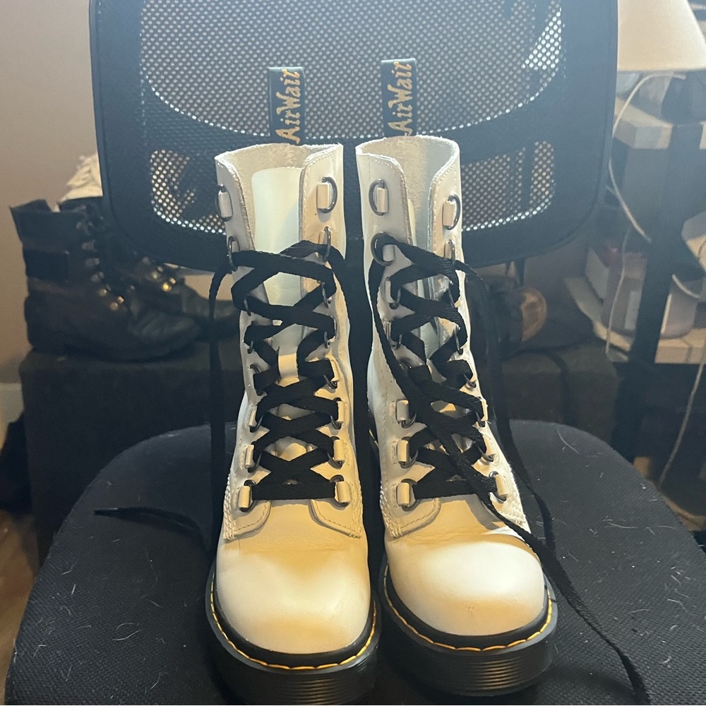 Genuine leather doc martens